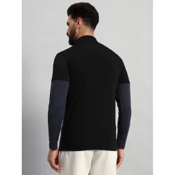 ATICX Men’s Slim Fit Polyester Full Sleeve T Shirt - Compression Tight Top Base Layer with Zip for Gym, Cycling, Running image 3
