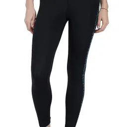 unbeatable Women Stretchable Gym Wear Sports Leggings Ankle Length Workout Tights | Sports Fitness Yoga Track Pants High Rise & (2X-Large, Blue) image 2