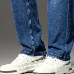 ben martin Men's Smart Fit Stretchable Jeans || Mid-Rise Denim Pants with Whisker Wash || Premium Casual Wear Jean for Men || 5 Pocket Jean's for Men's (3) image 3