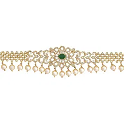 kushal's Fashion Jewellery Zircon Belt With Adjustable Chain Best for Festive Season & Special Occasion image 1