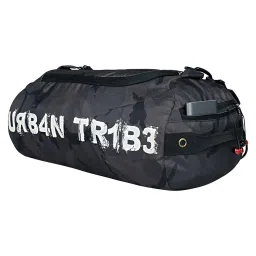 urban tribe Plank 23L Gym Bag for Men and Women | Sports Duffle Bag with Shoe Compartment | Workout, Fitness, Exercise | Camo Green image 3