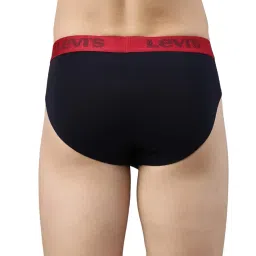 levi's 066 Men's Cotton Solid Brief - Mid Rise, Outer Elastic Waistband (Pack of 2) image 4