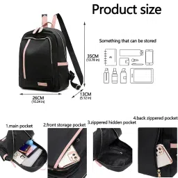 zibuyu College Rucksack for Your Adventures-Black image 1