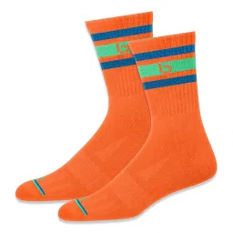 bambos Men's Bamboo Sports Crew Socks for Running & Gym, Pack of 3, Free Size image 2