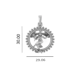 akshat sapphire Sterling Silver (92.5% purity) God Shiva Pendant for Men & Women Pure Silver Bhagwan Shiv Ji Locket for Good Health & Wealth image 2