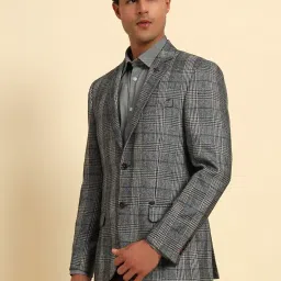 cantabil Men's Checkered Winter Wear Smart Fit Blazer (P_MBZF00103) image 2