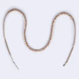 saloni fashion jewellery Splendid Oval Shape and Pearl Drop Gold Plated Kamarband(Waist Belt) For Women image 3
