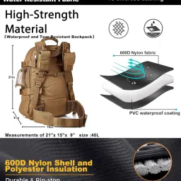 miramrax Tactical Backpack Military Army Daypack - Assault Pack for Men Molle Backpacks Bug Out Bag 3 Day Pack for Hiking image 3