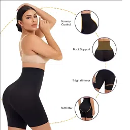 olsic Shapewear for Women Tummy Control Shorts High Waist Panty Mid Thigh Body Shaper Bodysuit Shaping Lady Fat image 2