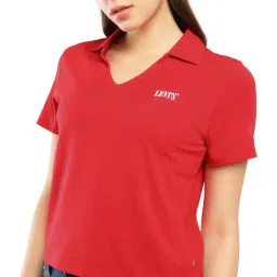 levi's Women's Solid Polo T-Shirt image 3