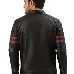 leather retail Men Jacket Biker Jacket image 2