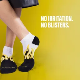 sockscarving feel the comfort 7 Pairs Pure Premium Cotton Cotton Ankle Socks, Low Cut Athletic Style, Multicolour, Stretchable For Men & Women Free Size Anti Odur Sweat Free Anti Slip image 3