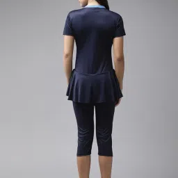 aarika Womens Navy Blue Color Nylon Swim Suit image 3