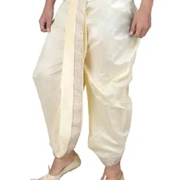modern garments Men's Dupion Silk Dhoti image 1