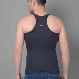 dollar bigboss Men's Solid Cotton Gym Vest (Colour May Vary) image 2