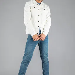 dennis lingo Men's Regular Fit Long Sleeve Button Down Panel Denim Jacket image 4