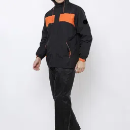 the rainberry Rain Coat for Men Waterproof for Bike Riders with Adjustable Hood along with inner pockets,Waterproof Raincoat with Polyester Jacket,Pants image 3