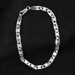 clara Pure 925 Sterling Silver Zoltan Men Bracelet in 8 inches | Gift for Men and Boys| With Certificate of Authenticity and 925 Stamp image 1