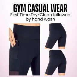 flingr Poly Spandex Women's Sports Shorts For Slim Fit | Sport Shorts For Workout, Yoga, Exercise, Running, Cycling, Gym Casual Wear image 3