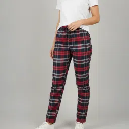 twist99 Women's Cotton Checkered Plus Size Pyjama image 2
