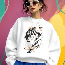 ausk Oversized Women's Sweatshirt to Increase The Women Aura in This Winter image 1