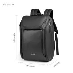 craloft 26L Laptop Backpack for Men Office & Women | Travel Laptop Bag with Waterproof Zip, Scratchproof Laptop Compartment for 15.6-Inch MacBook | Fast USB Charging Port for Business, and Travel image 1