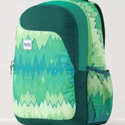 wildcraft Wiki 1 30L Laptop Backpack for Men & Women | Fits 15.6 inch Laptop | Padded Shoulder Straps, Multi Compartments, Anti-Theft Zippers | School & College Bag | Ombre Pattern Green image 1