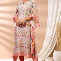 maae attire Women Wear Embroaidred Mirror Work Kaftan. image 5