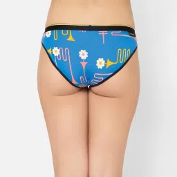 bummer Women's Printed Micro Modal Bikinis Panties | Soft & Breathable Underwear |Combo Pack of 2 image 2