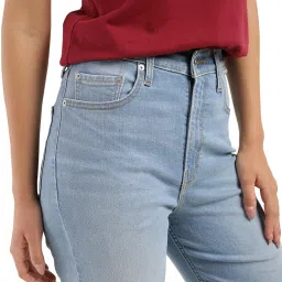 levi's Women's High Rise Ribcage Slim Straight Fit Jeans image 3