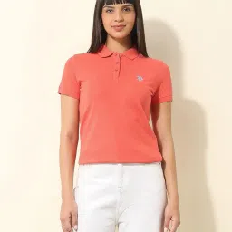 u.s. polo assn. Women's Regular Fit Polo Shirt (UWSS25PTS232 image 1