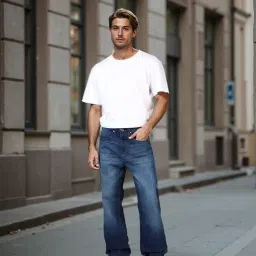 london hills Men's Relaxed Fit Mid Rise Jeans image 4