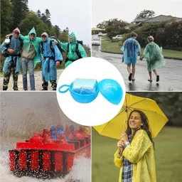mastano Ball Raincoat 4 Pack for Emergency in Portable Keychain - Waterproof Disposable Raincoat for Adults and Kids - Compact, Lightweight, Travel-Friendly for Hiking, Theme Parks, Camping image 5
