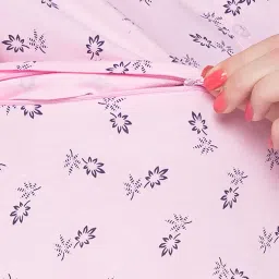 av2 Women's Cotton Floral Knee Length Maternity Nighty image 4