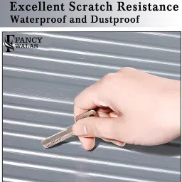 fancy walas 24 Inch Set of 1 Trolley Bag Cover/Suitcase Bag Cover/Waterproof Dustproof Luggage Cover/Zippered Clear PVC Suitcase Covers Protectors (24 Inch Set of 1) image 3