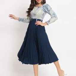 femvy Designer Printed Polyester Dress for Women 20501 image 2