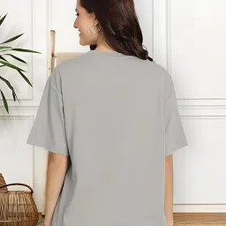 ausk Oversized T-Shirt for Women || Graphic Printed Loose fit Womens Tshirts image 2