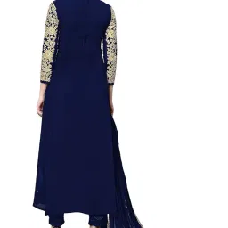 hokado Women's Anarkali Long Gown With Dupatta image 2