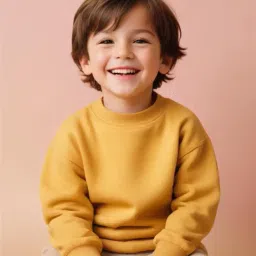 minicult Boy's & Girl's Cotton Round Neck Sweatshirt for Light Winters image 3