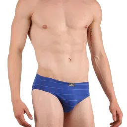crystal Italia Brief Men's Super Combed Cotton Checkered Brief with Concealed Waistband | Assorted | (Pack of 4) image 3