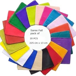 Srinfotech Cotton Saree Falls, Multicolour, Perfect Draping Support for Sarees image 2