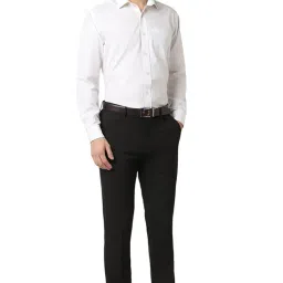 peter england Men's Regular Fit Mid Rise Pants image 4