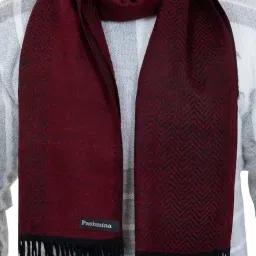 amoldo Relaxed Men And Women Casual/Regular Luxurious Premium Checkered Woolen Acrylic Muffler, Scarf, Stole For Winter Pack Of 1 image 3