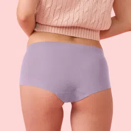 enamor Women's Nylon Classic Solid Boy Short Panties (Pack of 1) (PS40_Fair Orchid image 5