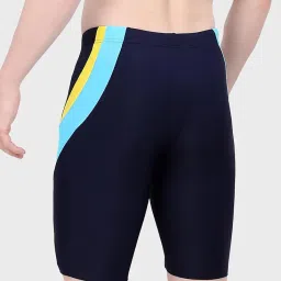 lactra Men's Regular Swim, Racing Turn Jammer Contrast Panel with Inner Pocket image 1