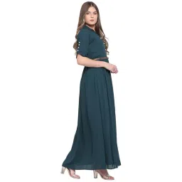 rivi Women's Georgette A-Line Maxi Dress image 1