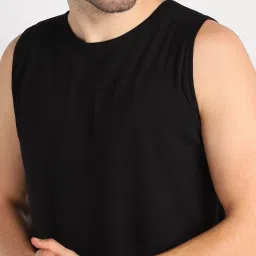 rock paper scissors Men Vest Cotton Workout Wear Gym Vest image 3