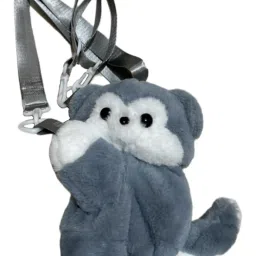 snappsy Plush Backpack Supplies Purse Creative Crossbody Bag for Girls Travel Adults image 3