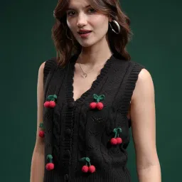 tokyo talkies Women's Acrylic TTSW000743 Sweater image 5