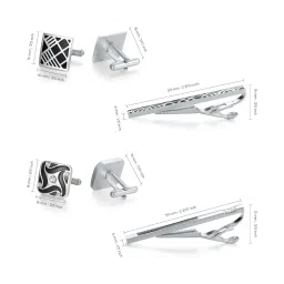 UJOY Cufflinks & Tie Clips Set image 3